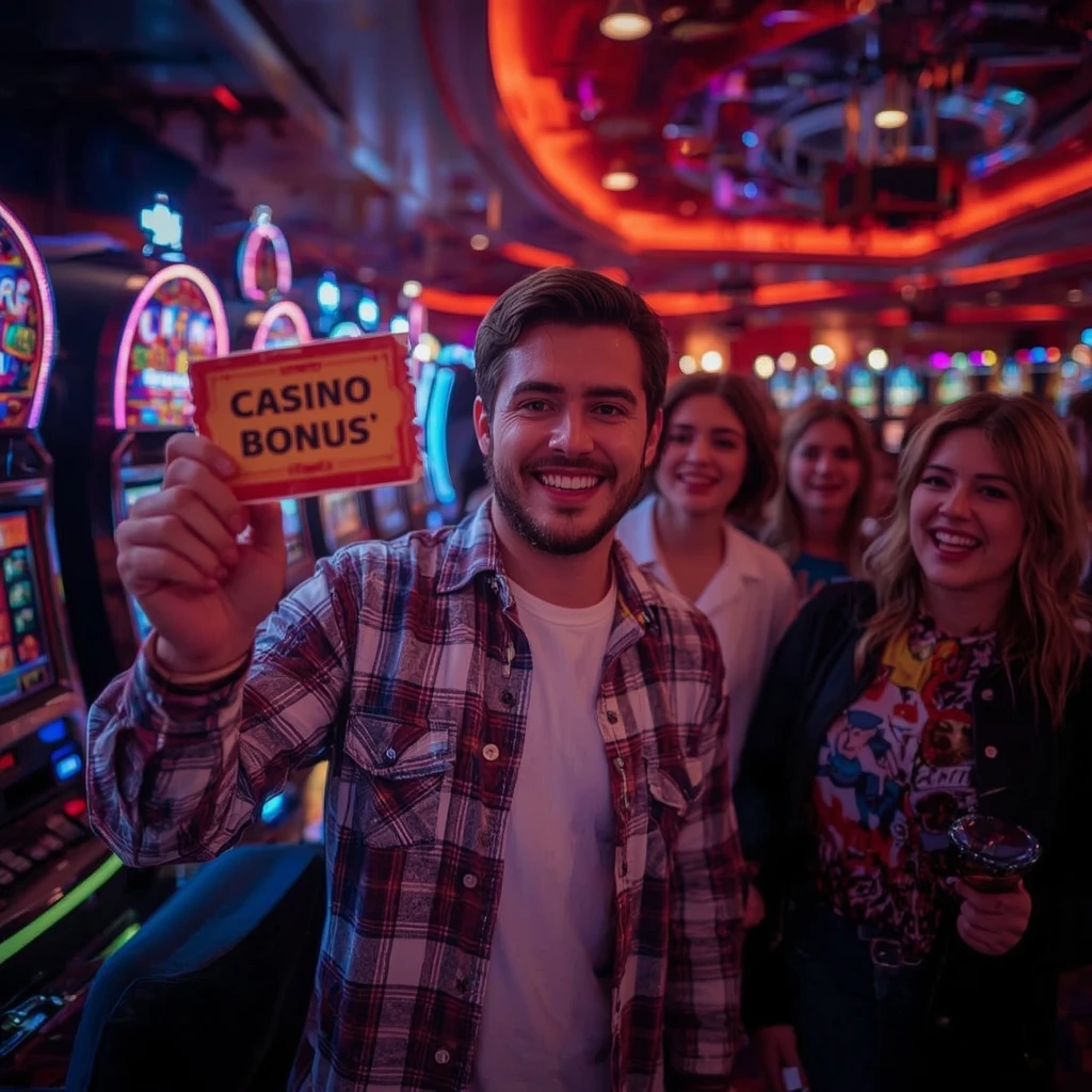 a person with a casino bonus SLOTASTIC CASINO