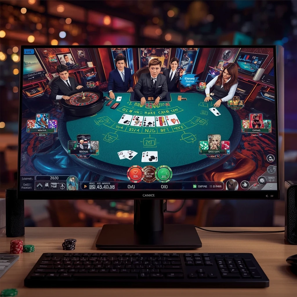 online Baccarat game at Slotastic Casino