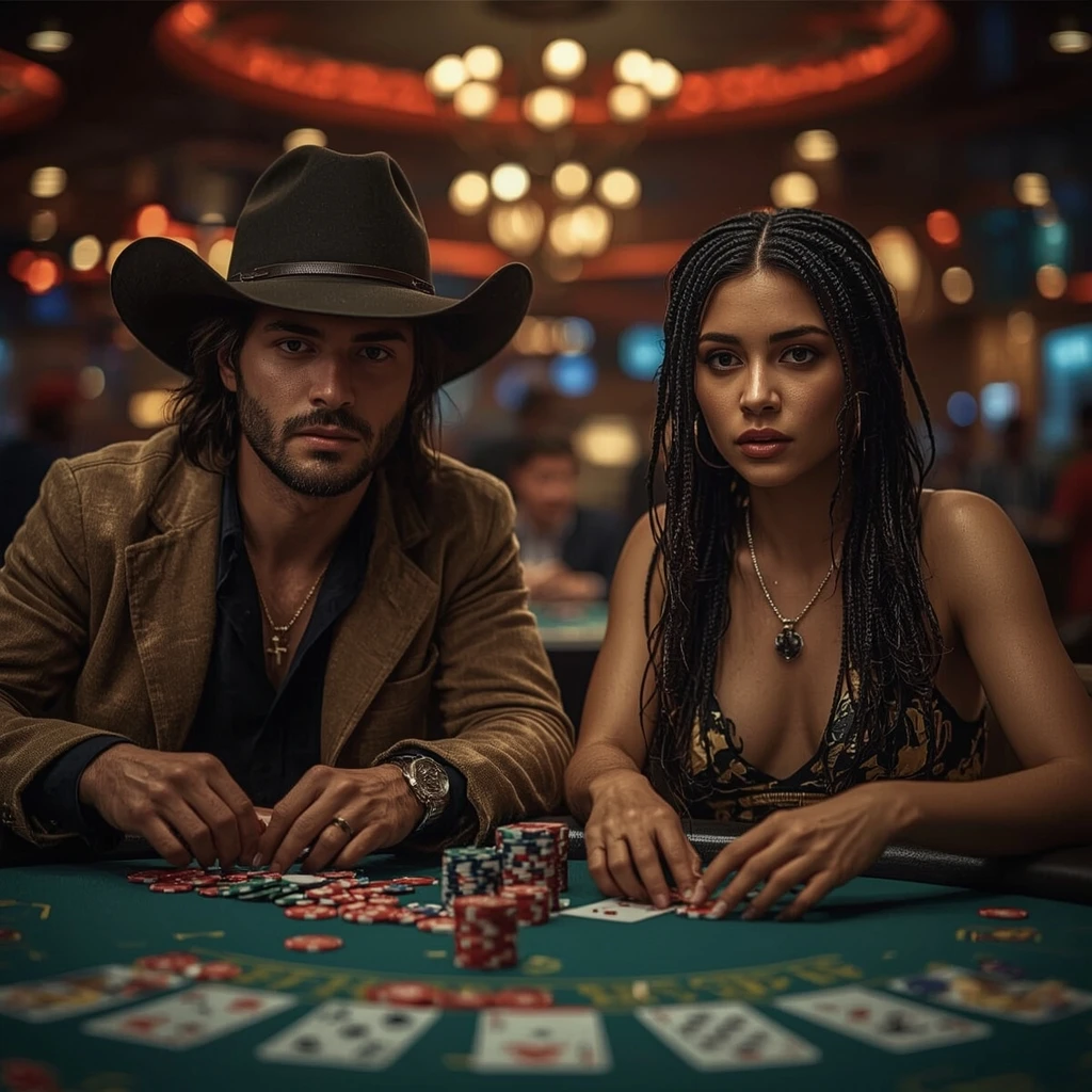 photo of two poker players SLOTASTIC CASINO